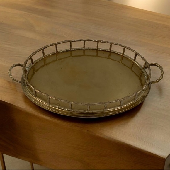 Mid Century Brass Wine Serving Set, Tray, Pitcher And Goblets, Functional Decor - Picture 3 of 10